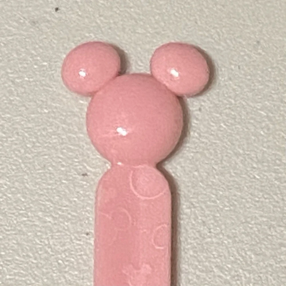Daiso‎ Disney Mickey Mouse Pink Plastic Spoons + Forks 6 Pieces Each Pack